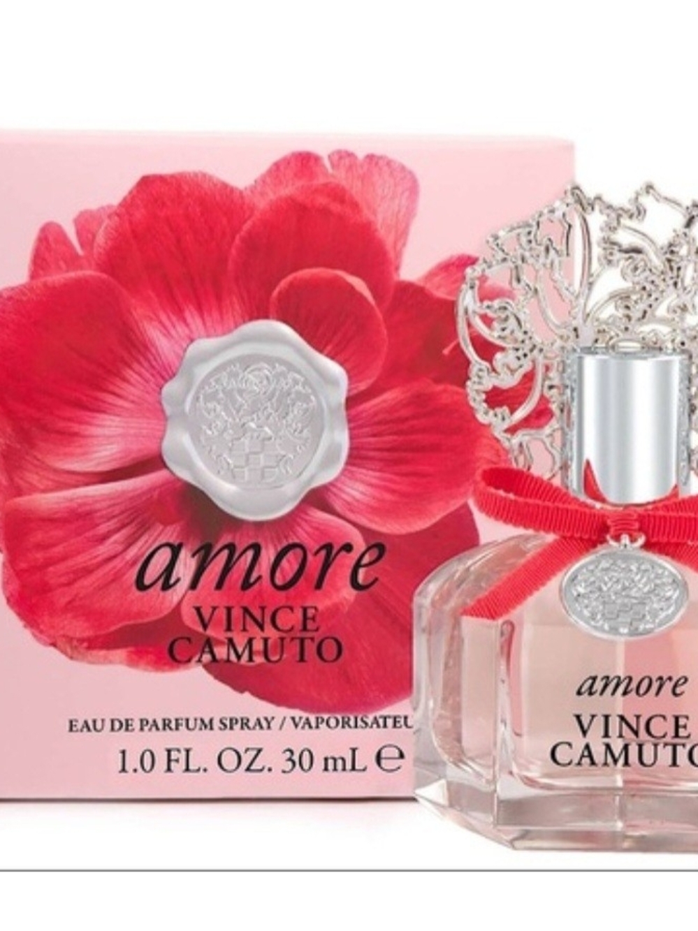 Amore by Vince Camuto Eau de Parfum Spray Pink & Red Bottle 1.0 FL OZ .30 ML new